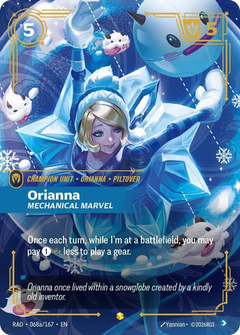 Orianna, Mechanical Marvel (Alternate Art) (068a/167) (Radiance) (RAD)