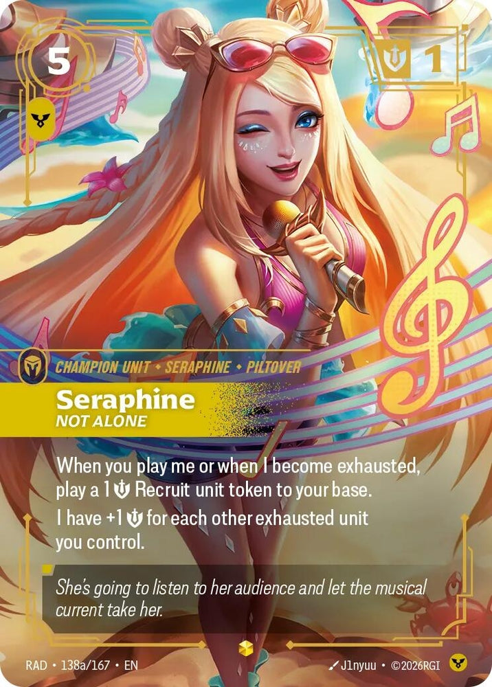 Seraphine, Not Alone (Alternate Art) (138a/167) (Radiance) (RAD)