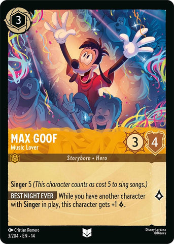 Image for Max Goof - Music Lover (3/204) (Hyperia City) (14) - Disney Lorcana