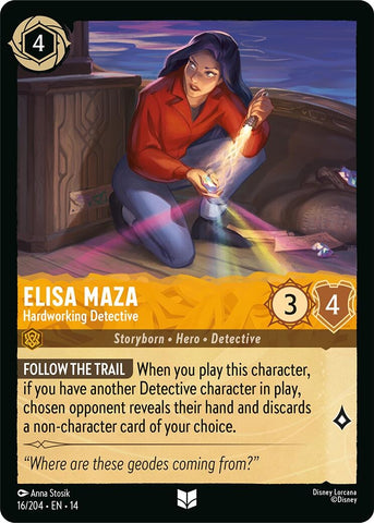 Image for Elisa Maza - Hardworking Detective (16/204) (Hyperia City) (14) - Disney Lorcana