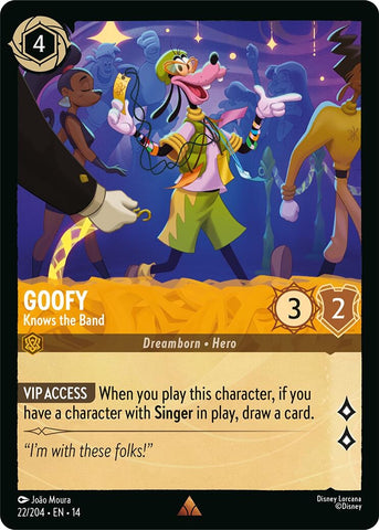 Image for Goofy - Knows the Band (22/204) (Hyperia City) (14) - Disney Lorcana