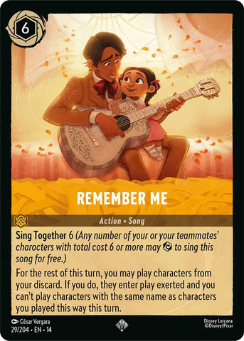 Image for Remember Me (29/204) (Hyperia City) (14) - Disney Lorcana