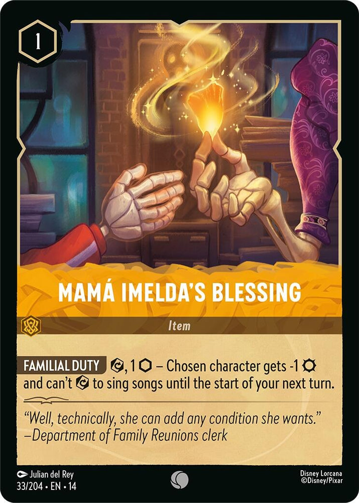 Image for Mama Imelda's Blessing (33/204) (Hyperia City) (14) - Disney Lorcana