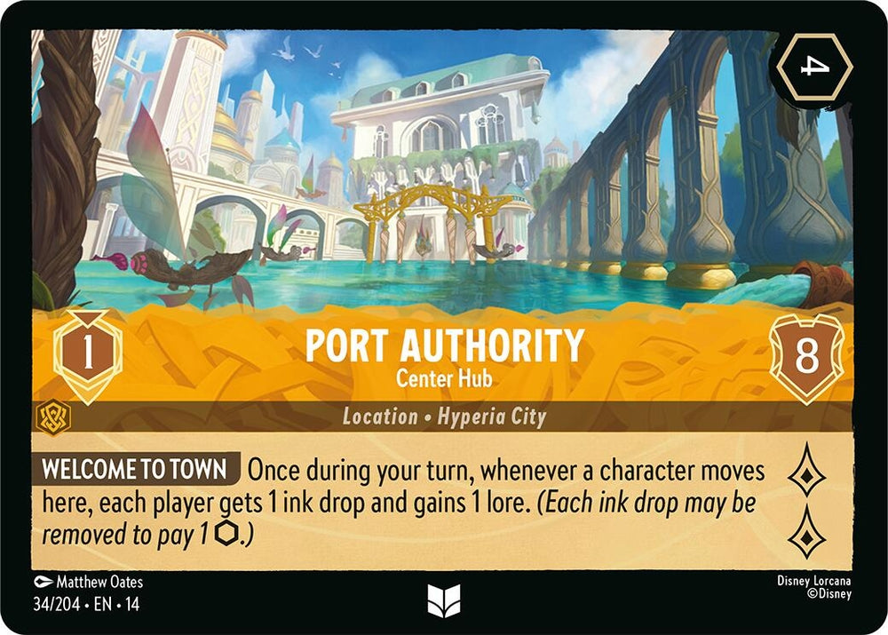 Image for Port Authority - Center Hub (34/204) (Hyperia City) (14) - Disney Lorcana