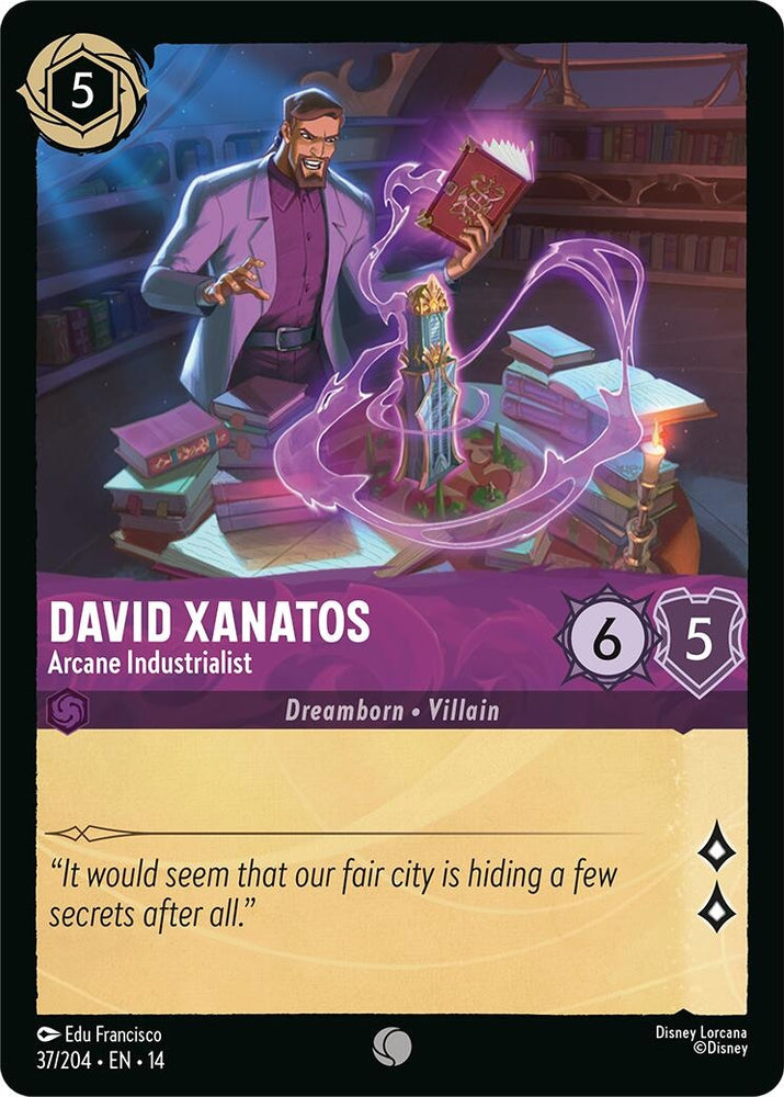 Image for David Xanatos - Arcane Industrialist (37/204) (Hyperia City) (14) - Disney Lorcana