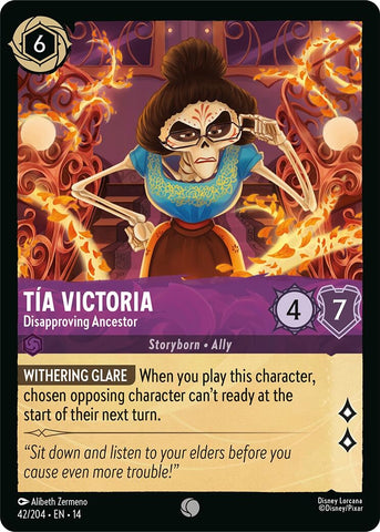 Image for Tia Victoria - Disapproving Ancestor (42/204) (Hyperia City) (14) - Disney Lorcana