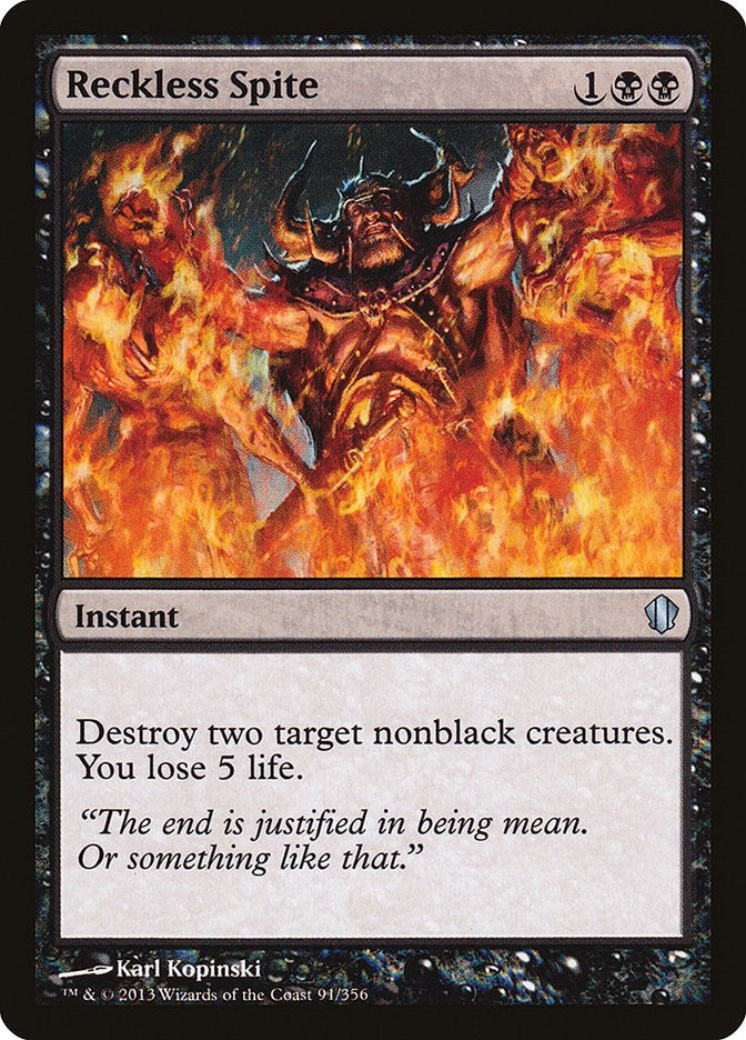 Image for Reckless Spite (91) [Commander 2013]