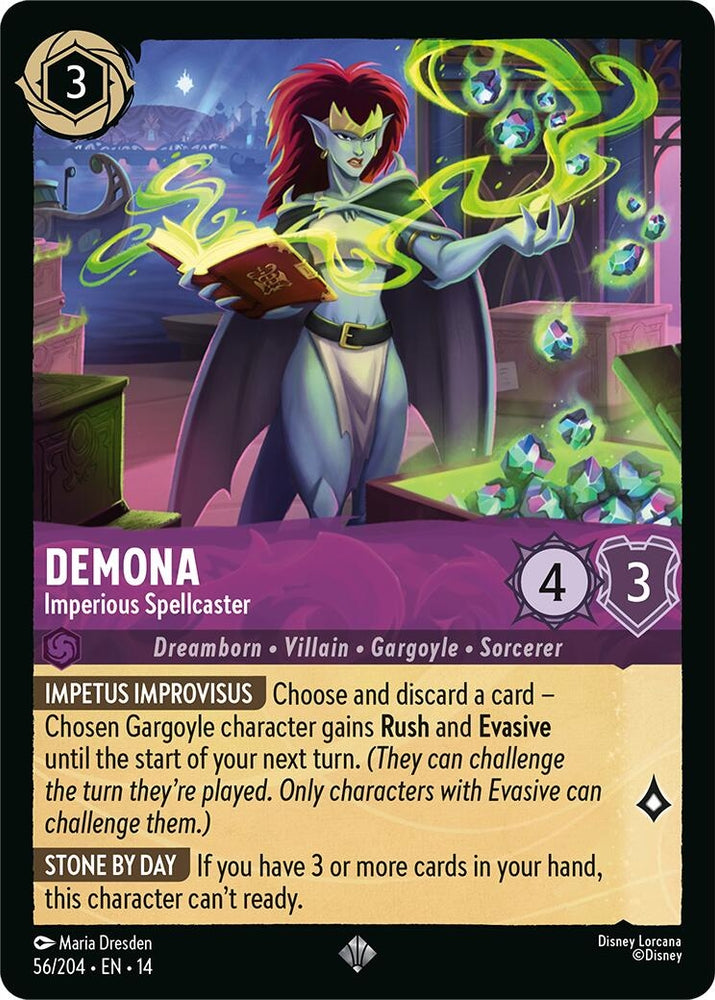 Image for Demona - Imperious Spellcaster (56/204) (Hyperia City) (14) - Disney Lorcana