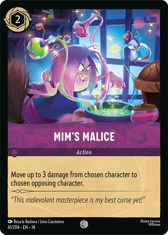 Image for Mim's Malice (61/204) (Hyperia City) (14) - Disney Lorcana