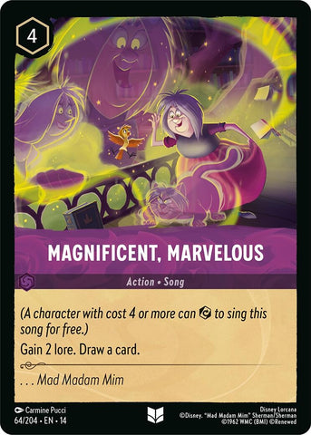 Image for Magnificent, Marvelous (64/204) (Hyperia City) (14) - Disney Lorcana