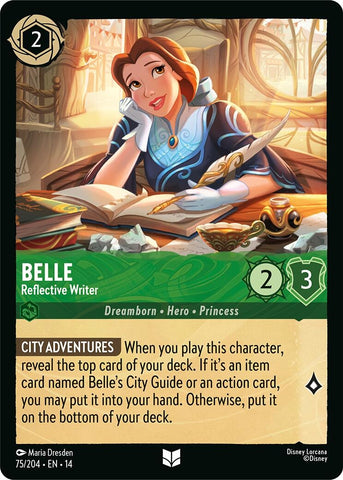 Image for Belle - Reflective Writer (75/204) (Hyperia City) (14) - Disney Lorcana