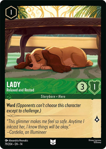 Image for Lady - Relaxed and Rested (79/204) (Hyperia City) (14) - Disney Lorcana