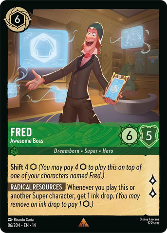 Image for Fred - Awesome Boss (86/204) (Hyperia City) (14) - Disney Lorcana