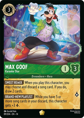Image for Max Goof - Karaoke Star (89/204) (Hyperia City) (14) - Disney Lorcana