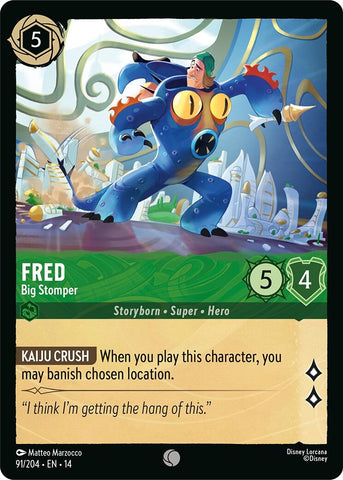 Image for Fred - Big Stomper (91/204) (Hyperia City) (14) - Disney Lorcana