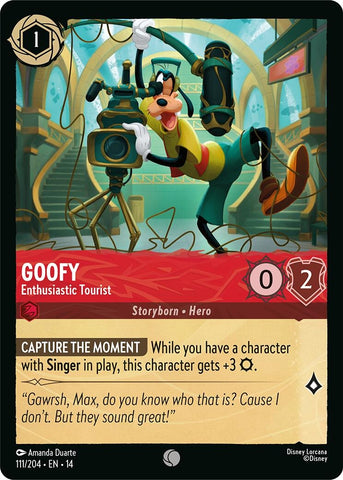 Image for Goofy - Enthusiastic Tourist (111/204) (Hyperia City) (14) - Disney Lorcana