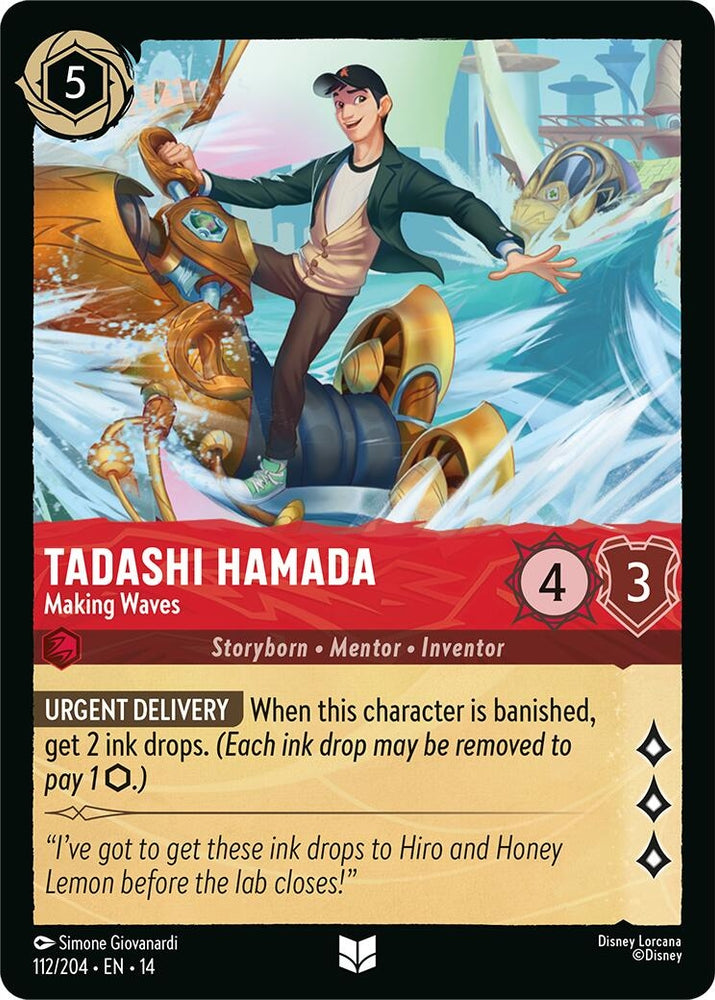 Image for Tadashi Hamada - Making Waves (112/204) (Hyperia City) (14) - Disney Lorcana