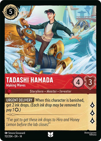 Image for Tadashi Hamada - Making Waves (112/204) (Hyperia City) (14) - Disney Lorcana