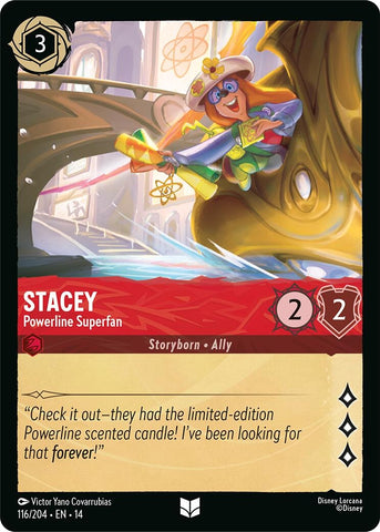 Image for Stacey - Powerline Superfan (116/204) (Hyperia City) (14) - Disney Lorcana
