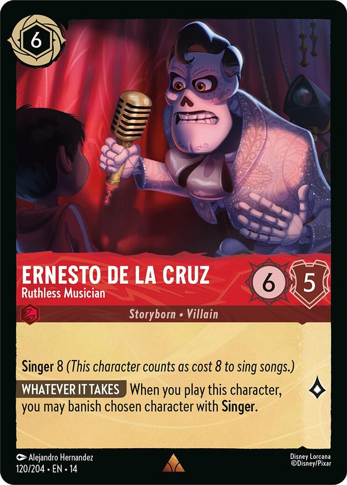 Image for Ernesto de la Cruz - Ruthless Musician (120/204) (Hyperia City) (14) - Disney Lorcana
