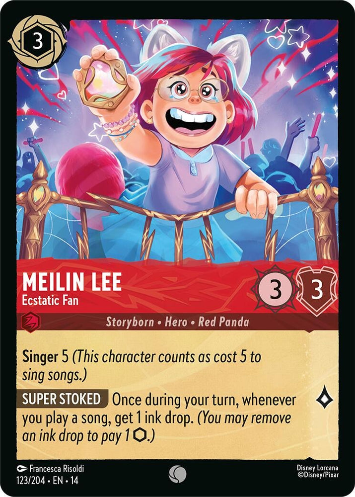 Image for Meilin Lee - Ecstatic Fan (123/204) (Hyperia City) (14) - Disney Lorcana