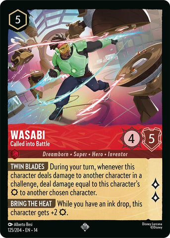 Image for Wasabi - Called into Battle (125/204) (Hyperia City) (14) - Disney Lorcana