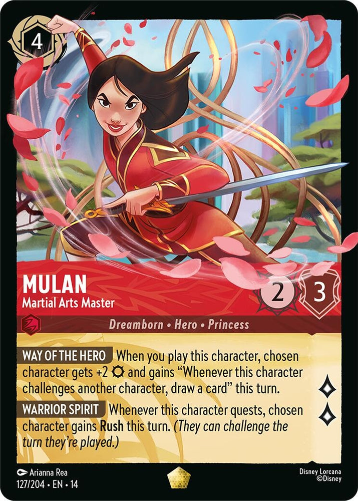 Image for Mulan - Martial Arts Master (127/204) (Hyperia City) (14) - Disney Lorcana
