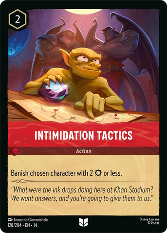 Image for Intimidation Tactics (128/204) (Hyperia City) (14) - Disney Lorcana