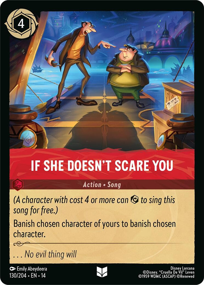 Image for If She Doesn't Scare You (130/204) (Hyperia City) (14) - Disney Lorcana