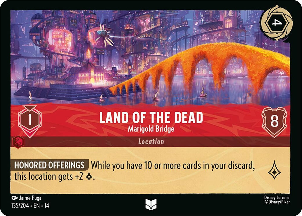 Image for Land of the Dead - Marigold Bridge (135/204) (Hyperia City) (14) - Disney Lorcana