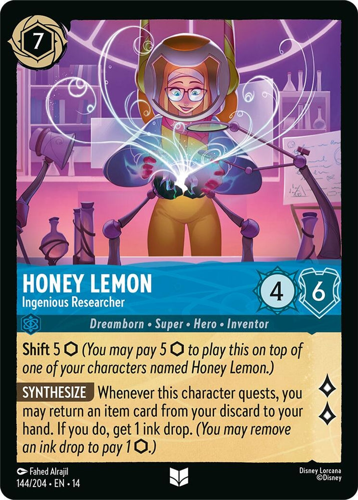 Image for Honey Lemon - Ingenious Researcher (144/204) (Hyperia City) (14) - Disney Lorcana