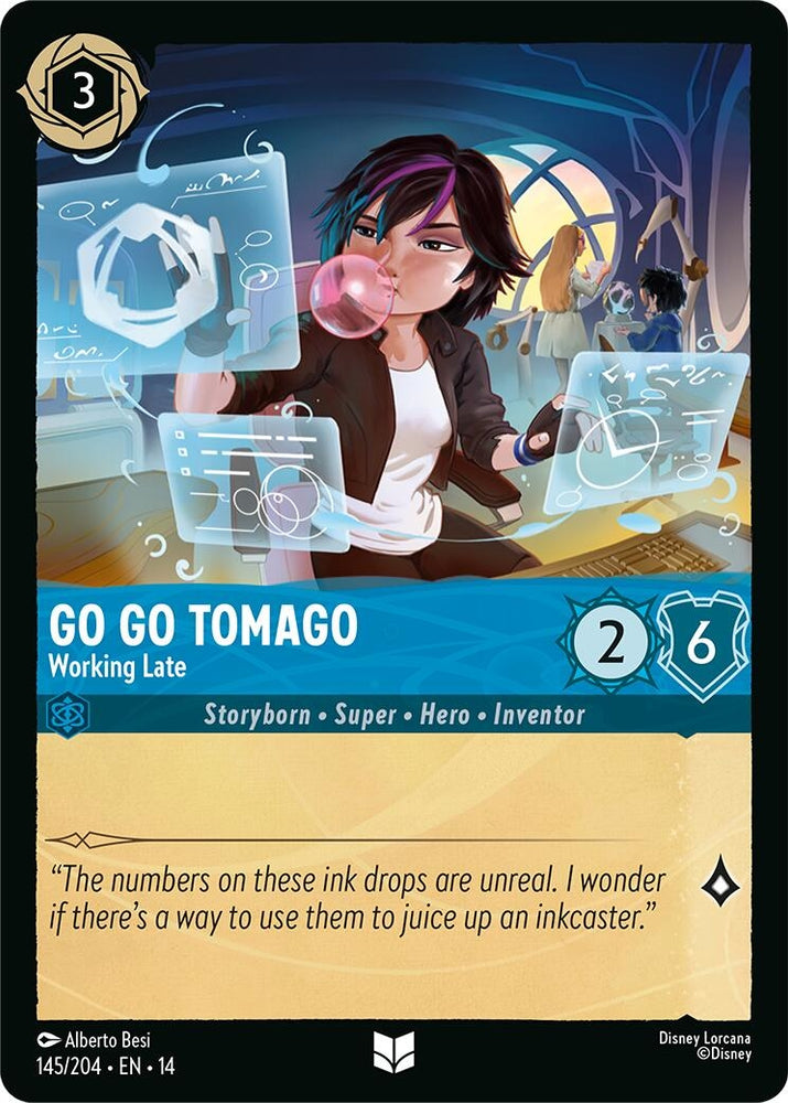 Image for Go Go Tomago - Working Late (145/204) (Hyperia City) (14) - Disney Lorcana