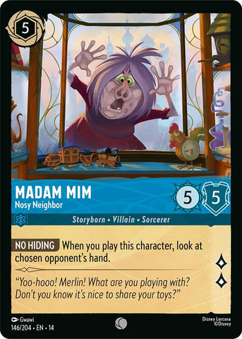 Image for Madam Mim - Nosy Neighbor (146/204) (Hyperia City) (14) - Disney Lorcana