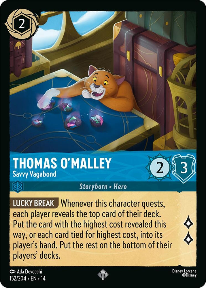 Image for Thomas O'Malley - Savvy Vagabond (152/204) (Hyperia City) (14) - Disney Lorcana
