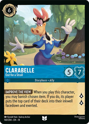 Image for Clarabelle - Out for a Stroll (160/204) (Hyperia City) (14) - Disney Lorcana