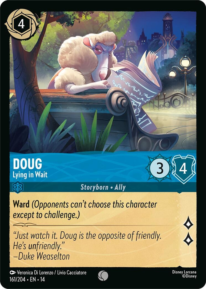 Image for Doug - Lying in Wait (161/204) (Hyperia City) (14) - Disney Lorcana