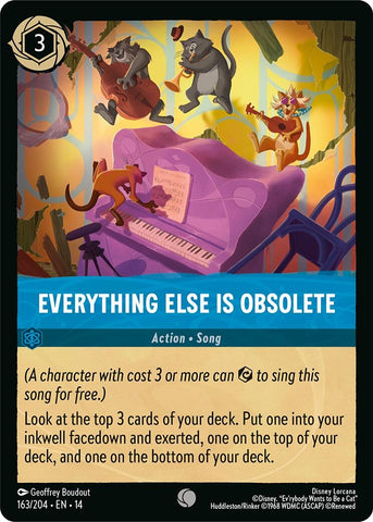 Image for Everything Else Is Obsolete (163/204) (Hyperia City) (14) - Disney Lorcana