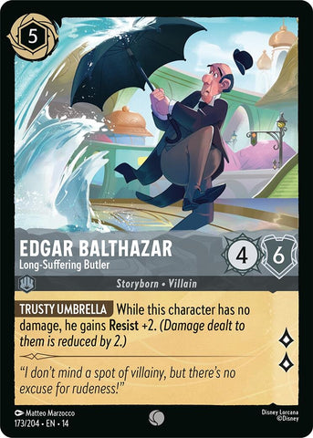 Image for Edgar Balthazar - Long-Suffering Butler (173/204) (Hyperia City) (14) - Disney Lorcana