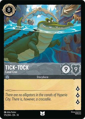 Image for Tick-Tock - Canal Croc (175/204) (Hyperia City) (14) - Disney Lorcana