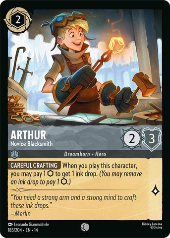 Image for Arthur - Novice Blacksmith (185/204) (Hyperia City) (14) - Disney Lorcana