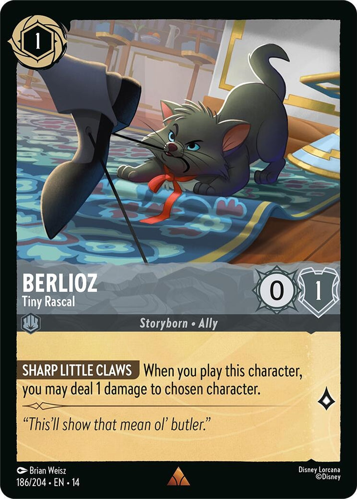 Image for Berlioz - Tiny Rascal (186/204) (Hyperia City) (14) - Disney Lorcana