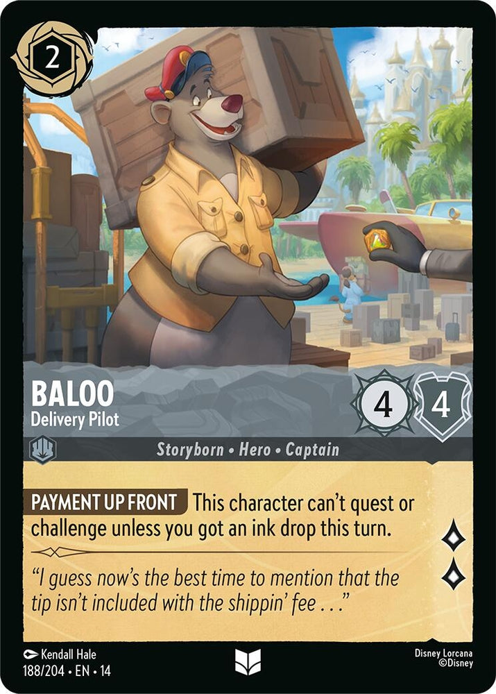 Image for Baloo - Delivery Pilot (188/204) (Hyperia City) (14) - Disney Lorcana