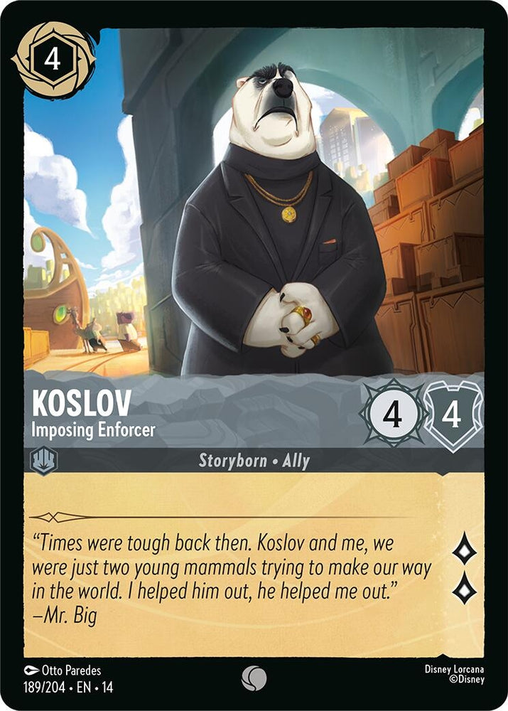 Image for Koslov - Imposing Enforcer (189/204) (Hyperia City) (14) - Disney Lorcana