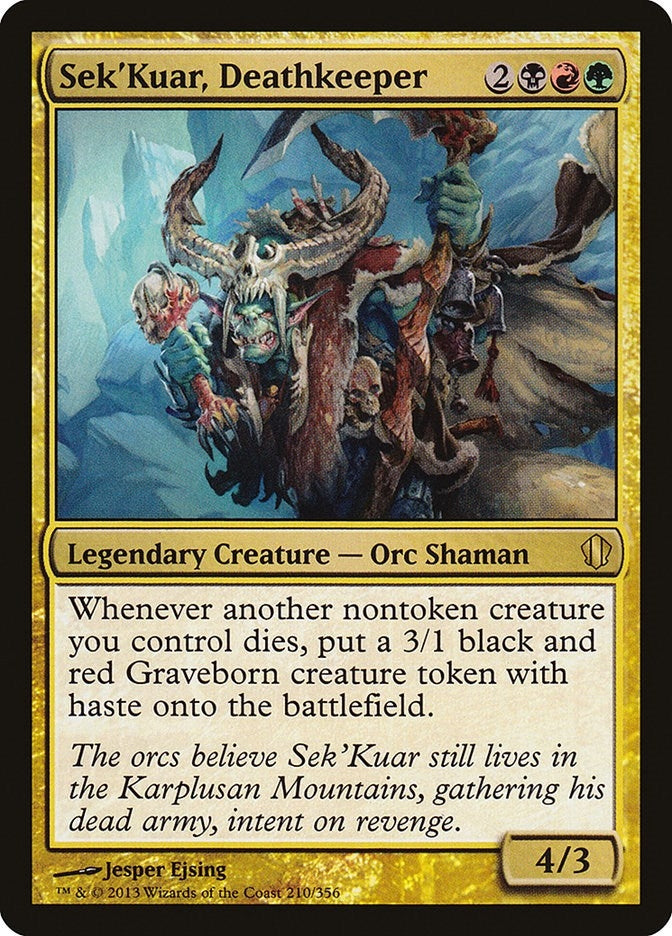 Image for Sek'Kuar, Deathkeeper (210) [Commander 2013]