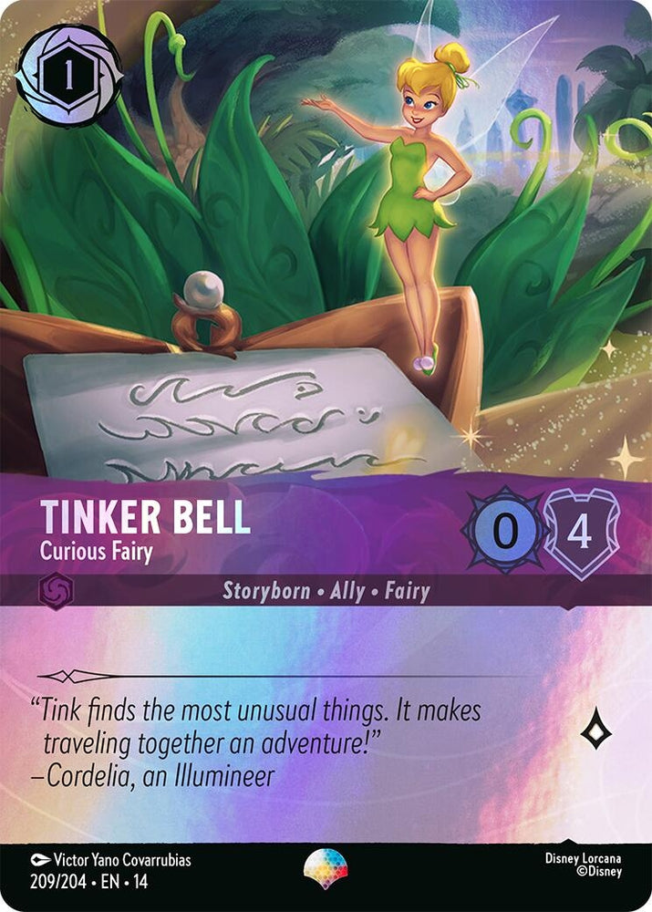 Image for Tinker Bell - Curious Fairy (Epic) (209/204) (Hyperia City) (14) - Disney Lorcana