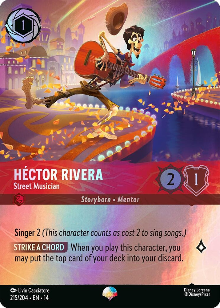 Image for Hector Rivera - Street Musician (Epic) (215/204) (Hyperia City) (14) - Disney Lorcana