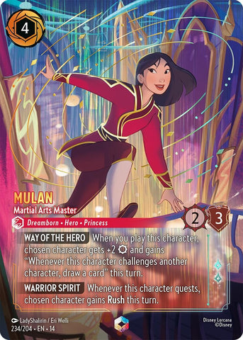 Image for Mulan - Martial Arts Master (Enchanted) (234/204) (Hyperia City) (14) - Disney Lorcana