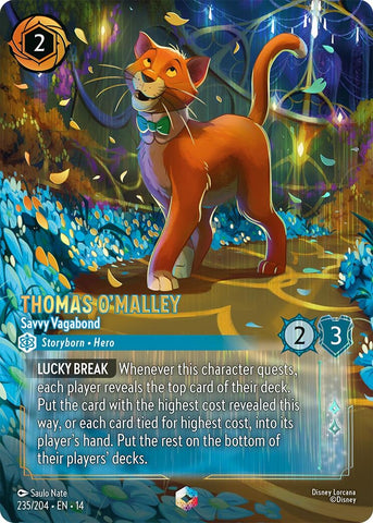 Image for Thomas O'Malley - Savvy Vagabond (Enchanted) (235/204) (Hyperia City) (14) - Disney Lorcana