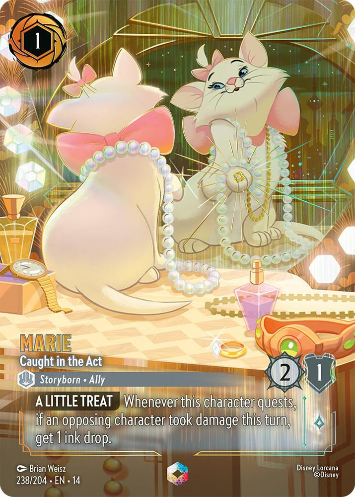 Image for Marie - Caught in the Act (Enchanted) (238/204) (Hyperia City) (14) - Disney Lorcana