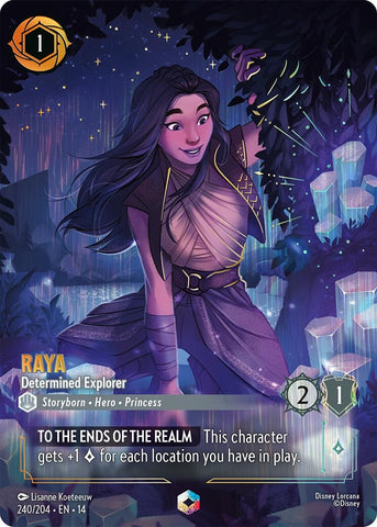 Image for Raya - Determined Explorer (Enchanted) (240/204) (Hyperia City) (14) - Disney Lorcana